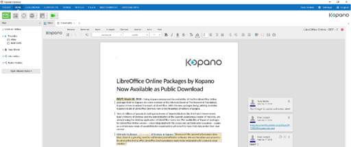 LibreOffice Online Packages by Kopano Available for Download